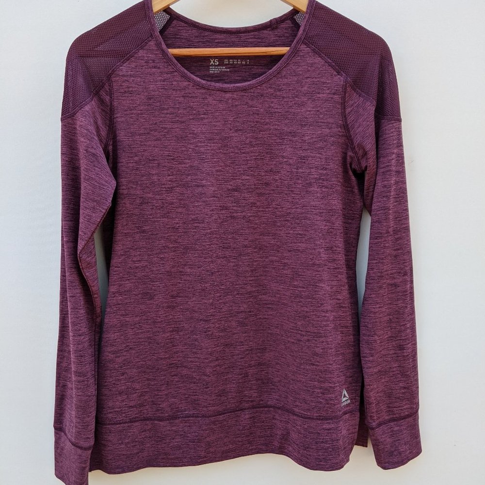 Reebok 24/7 Jersey Long Sleeve w/ Mesh Detail - XS